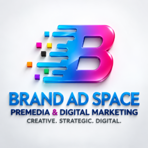 branding logo with digital pixel streaks